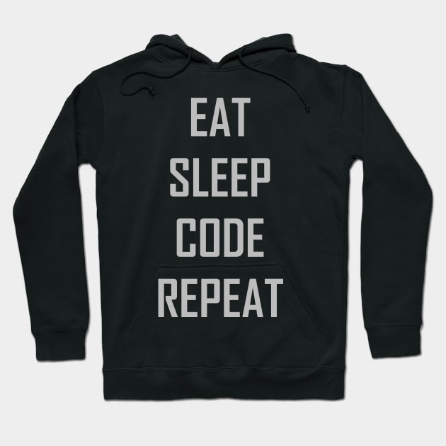 Eat sleep code repeat Hoodie by YiannisTees